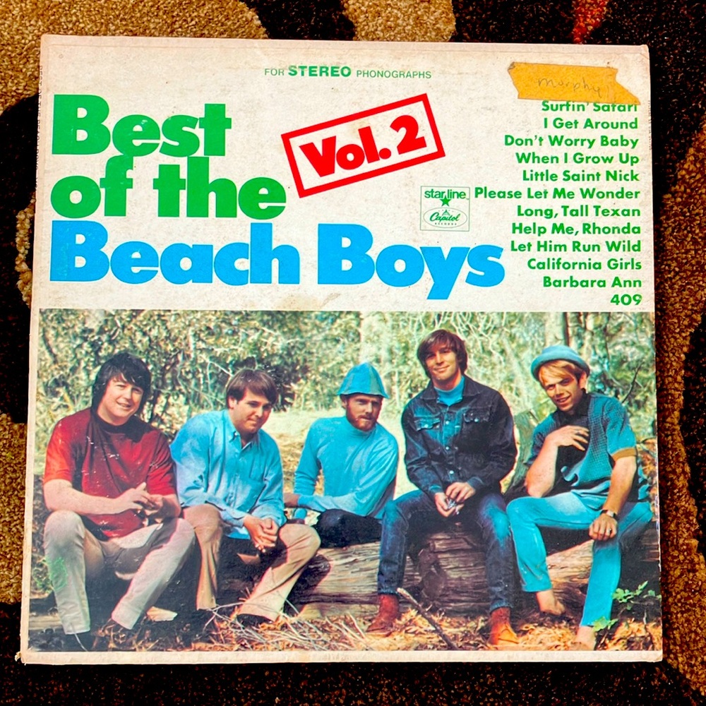 VINTAGE 1967 BEST OF THE BEACH BOYS VOLUME 2 STARLINE CAPITOL RECORDS -1975 STYX